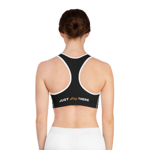 Just Lay There Sports Bra - Black - Image 4