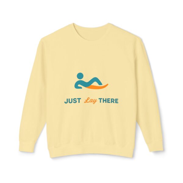 Just Lay There Unisex Lightweight Crewneck Sweatshirt - Image 5