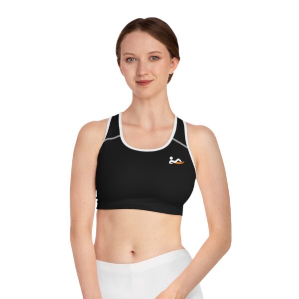 Just Lay There Sports Bra - Black - Image 3