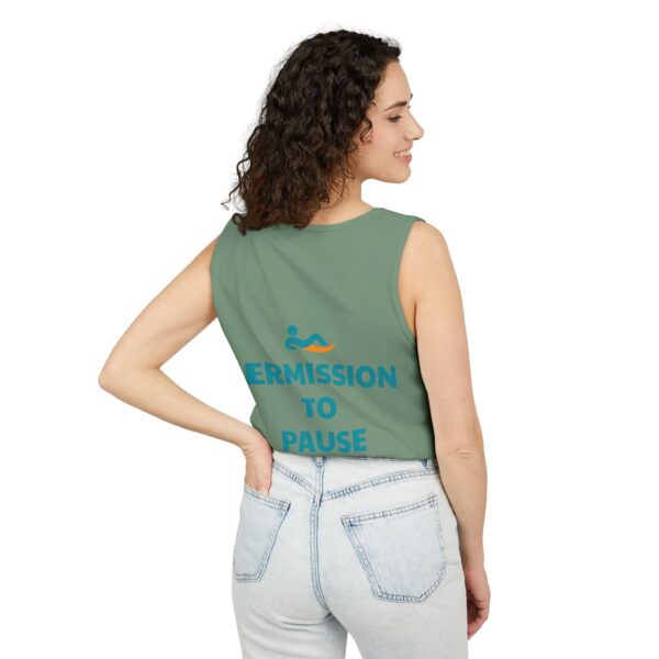 Just Lay There Unisex Garment-Dyed Tank Top - Permission To Pause - Image 48