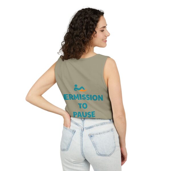 Just Lay There Unisex Garment-Dyed Tank Top - Permission To Pause - Image 32