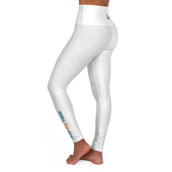 Stylish High Waisted Yoga Leggings White - Image 3