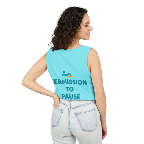 Just Lay There Unisex Garment-Dyed Tank Top - Permission To Pause - Image 56
