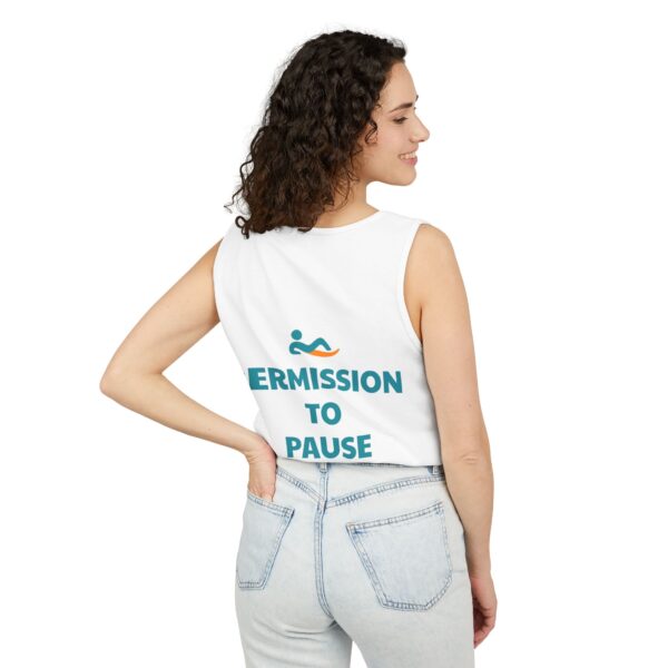 Just Lay There Unisex Garment-Dyed Tank Top - Permission To Pause - Image 4