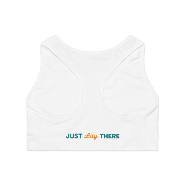 Just Lay There Sports Bra - Comfy Athleisure, Workout Gear, Yoga Essential, Activewear, Gift for Gym Lovers - Image 2