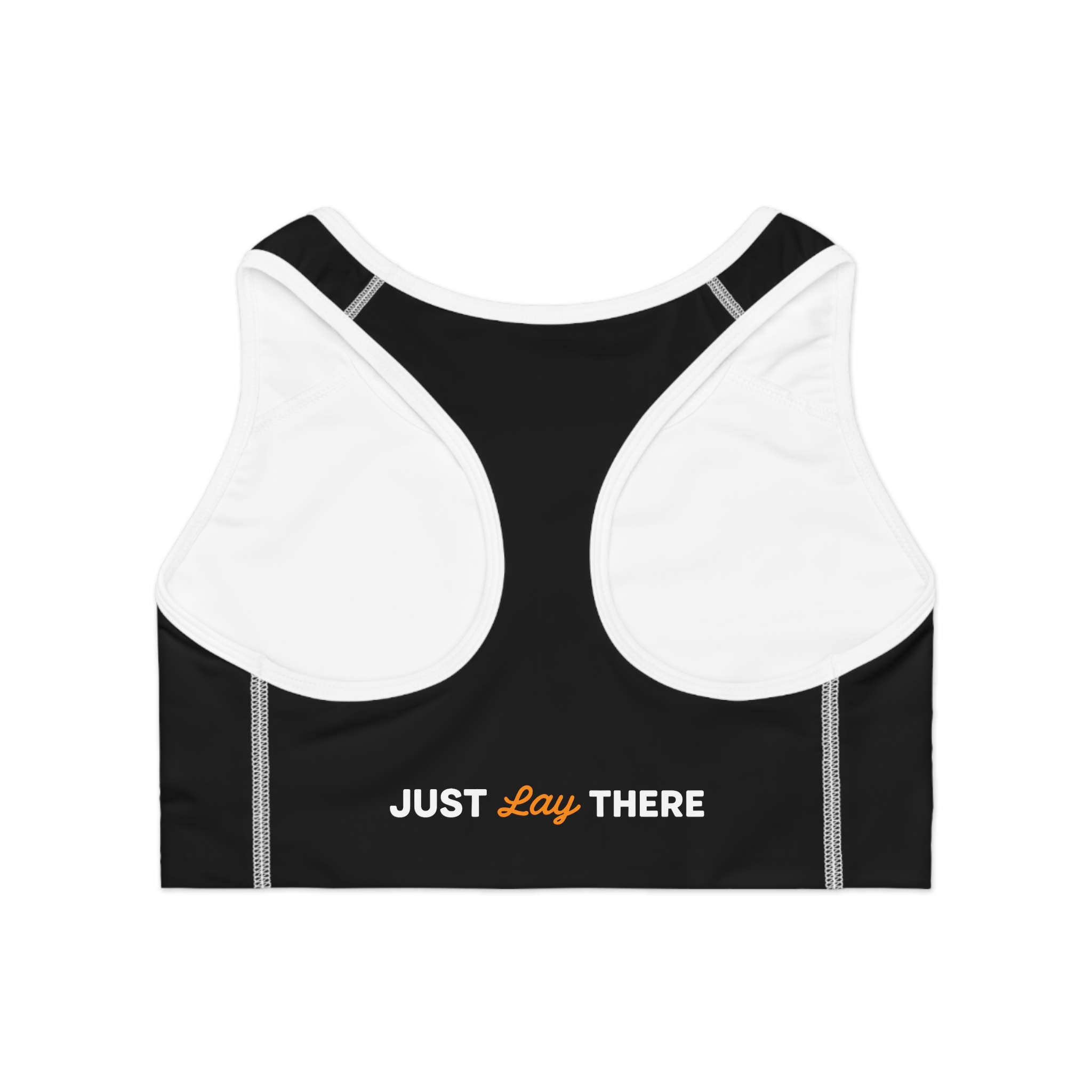 Just Lay There Sports Bra Black - Image 2